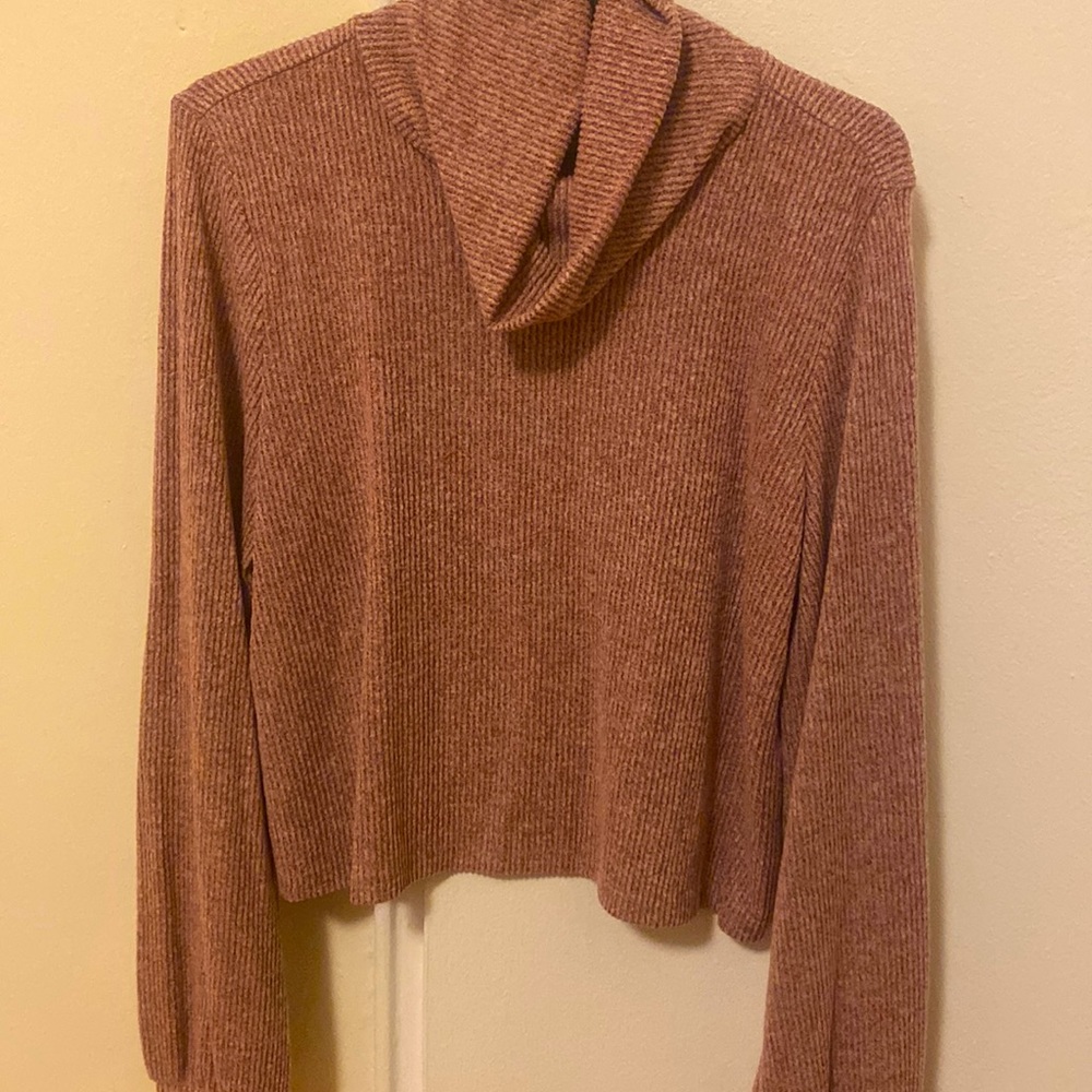 Very soft and cozy winter sweater, pink color